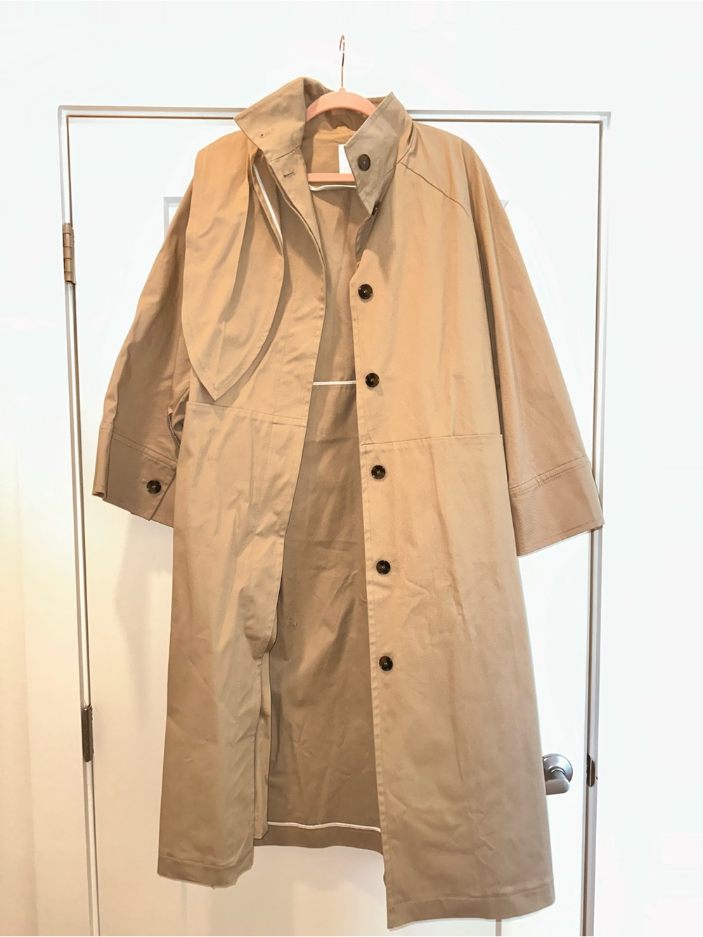 ZARA OVERSIZE TRENCH COAT WITH SCARF ZW LIMITED EDITION NEW SS26 Size M - Picture 10 of 15